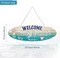 Beach Sign Decor Hanging Sea Decorations Starfish Wall Decoration Beach Plaque Door Wall Plaque Decor Sign with Seahorse and Scallop for Decoration(Stylish Style)